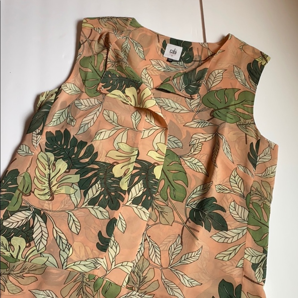 Cabi tropical small blouse #5351